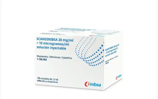 [178] Anestesia Scandinibsa 2% Forte 100u. Azul Inibsa