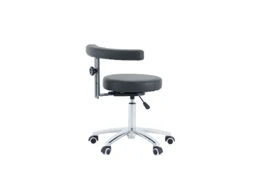 [MA15AR.A66] Taburete giratorio con reposabrazos Mod. COREBACK Gris Weelko 