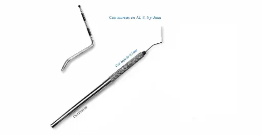 [040151] Sonda calibrada con bola periodontal