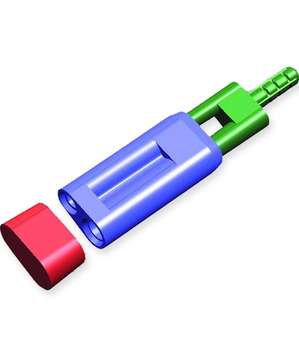 [020490] Twin Pin Dowel Pin Largo 15,6mm prueba 100u