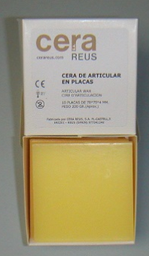 [23003010] Cera amarilla articular 4mm 10 placas 200g - Reus