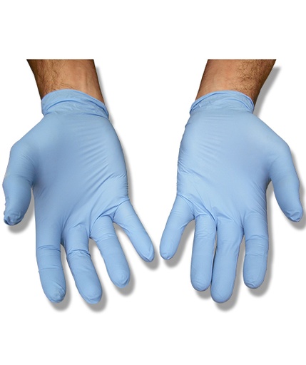 [2699] Guantes de nitrilo azul sin polvo Sensitive 100u Sanyc