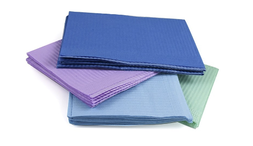 [3586] Tallas papel plástico Básico 500u Servilleta/babero