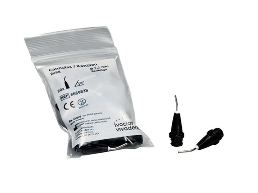 [669838] Cánulas Luer lock 1,2mm negras 20u Ivoclar-Vivadent
