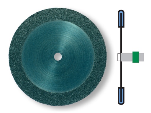 [112221] Disco diamantado flexible doble cara. -Grano grueso