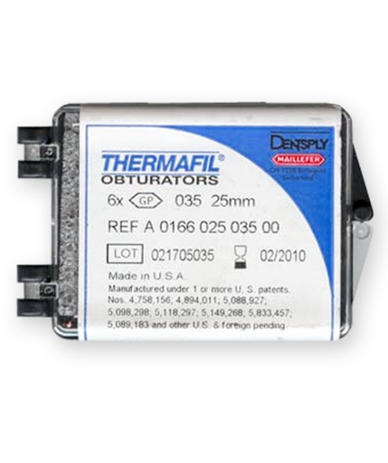 [4967] Thermafil reposición 25 mm 6u Dentsply Sirona