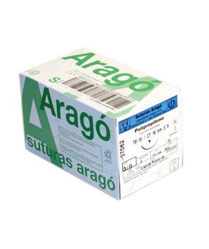 [5002] Sutura Polipropileno 12u Aragó