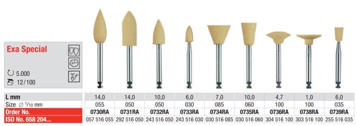 [5526] Exa Special Pulidor Composites CA Beige 12u EDENTA