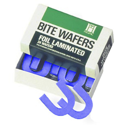 [z1734] Cera Bite Wafers azul laminada 24u - HYGENIC