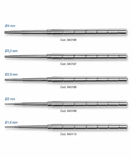 [040106] Osteotomo recto cóncavo ø4 mm