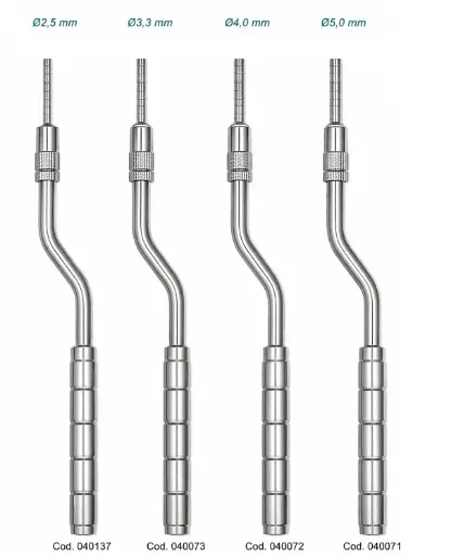 [040073] Osteotomo curvo cóncavo con tope ø3,3 mm