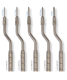 [0401234] Osteotomo curvo en punta con tope. -ø3,5mm