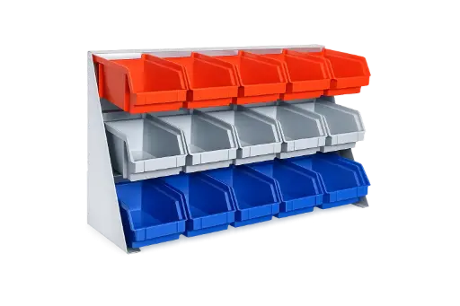 [090007] Soporte de mesa con cajas apilables 32x53,5x16,5cm