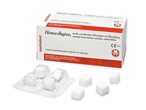 [z93488] Hemocollagene Esponjas hemostáticas colágeno 24u Septodont