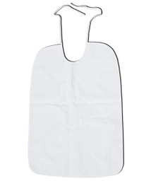 [010278] Babero impermeable rizo pvc reutilizable Cierre con cintas 1u