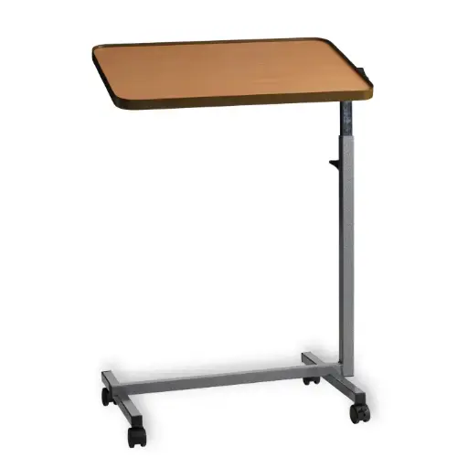 [090210] Mesa cama plegable con ruedas Marrón