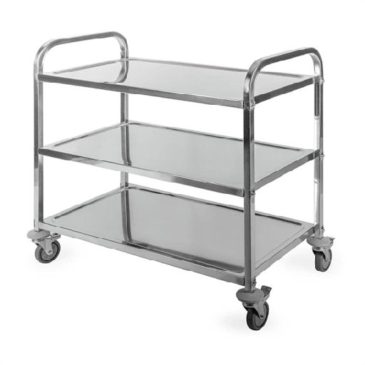 [9120] Carro alimentación acero inoxidable 3 bandejas